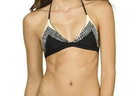 NWT PIlyq Boa S Snake Color Block Halter Triangle Bikini Swim Top #99197
