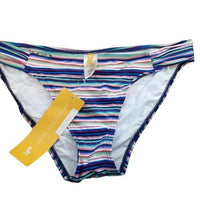 NWOT Lole Blueberry Chana XL Striped Side-Tab Bikini Swim Bottom #99223