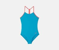 NWT Nike 12 Girl T-Back 1PC Swimsuit Blue Fury 99288
