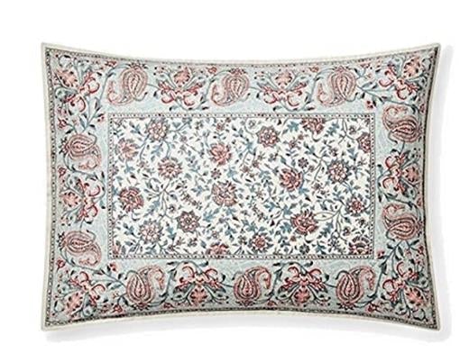 NWT Ralph Lauren Belle Pointe Avah White Floral King Sham Cotton 86926