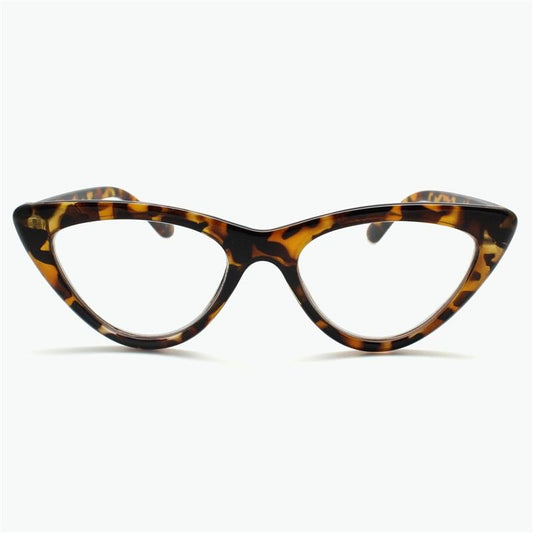 Marvy Animal Print Cat Eye +0.00 Blue-light Reading Glasses #87754