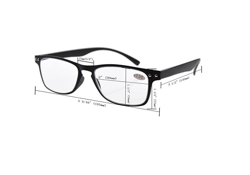 NWT EyeKepper Blue Light Reading Glasses Black 0.50x Unisex Readers 86330