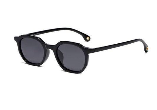 NWT VANLINKER Polarized Hexagon Sunglasses Black UV400 Unisex 86357