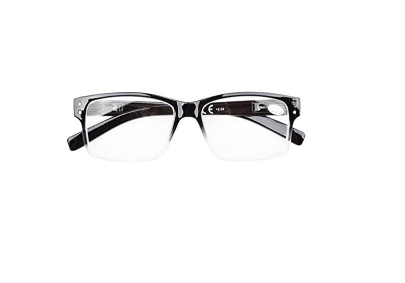 EyeKepper Unisex Black Ombre Rectangle +1.00 Reading Glasses 86587 C3