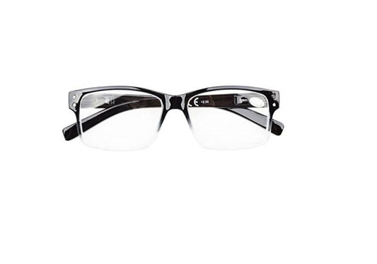 EyeKepper Unisex Black Ombre Rectangle +1.00 Reading Glasses 86587 C3