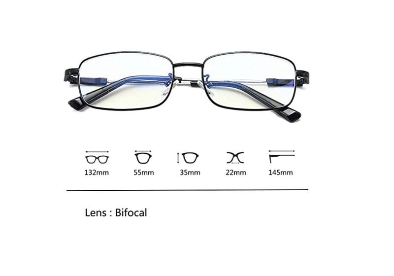 Bifocal Reading Blue Light Blocking Glasses Black +1.25 86678