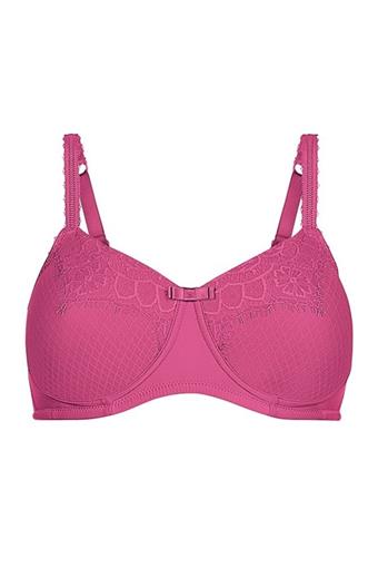 NWt Amoena Fiona 40D Padded Wire-Free Bra Pink #87600