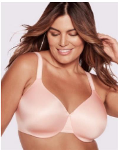 Bali 38DDD Beauty Lift No Show Support Tailored Underwire Bra 0085 Pink 89327