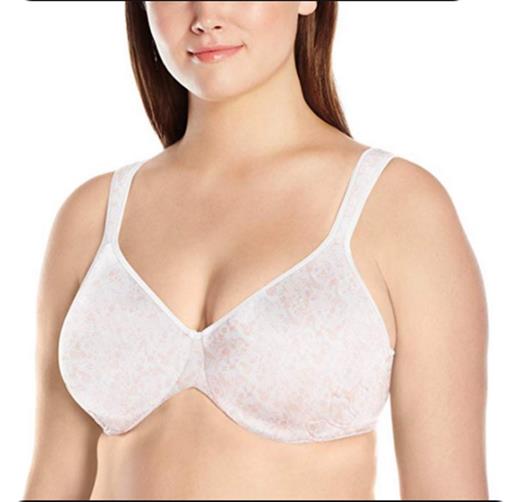 NEW Bali 36C Live It Up Underwire Bra 3353 White Pink Floral #77478