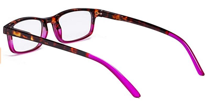 NEW Pink & Brown Tortoise Rectangle Reading Glasses 3.00 F8 88106