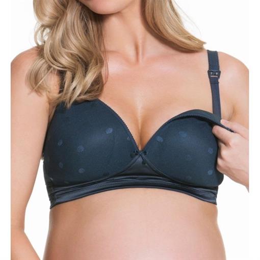 NEW Cake 38DD Mousse Dot Wire Free Nursing Bra 25-1023 Teal #82830