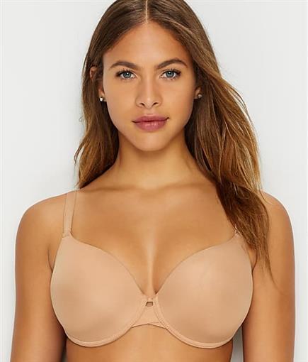 NEW Chantelle Modern Flex Soft Plunge T-Shirt Bra 17A6 30DDD Beige #84628