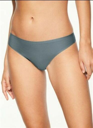 NEW Chantelle Soft Stretch Thong Teal One Size 2649 #76557