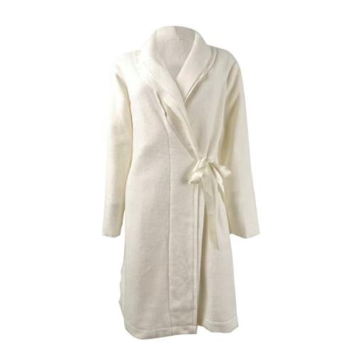 NWD Charter Club Women's Layered-Collar Fleece Short Robe XXL Ivory #84123