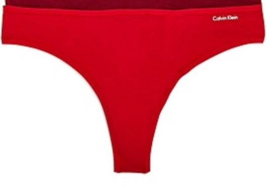 NEW Calvin Klein Thong Panty QF3746 Red XS #84554