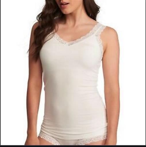 NEW Cosabella Plus Size Lace Trim Camisole 3X 2626 White #83789