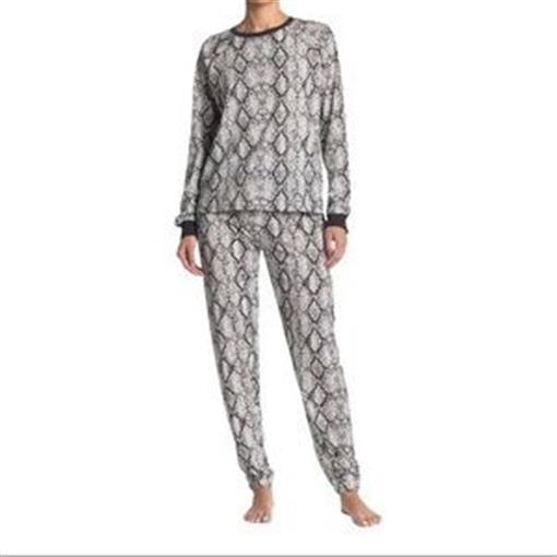 NWT Cozy Zoe M Long Sleeve Snake Skin Printed Pajama Set 91853
