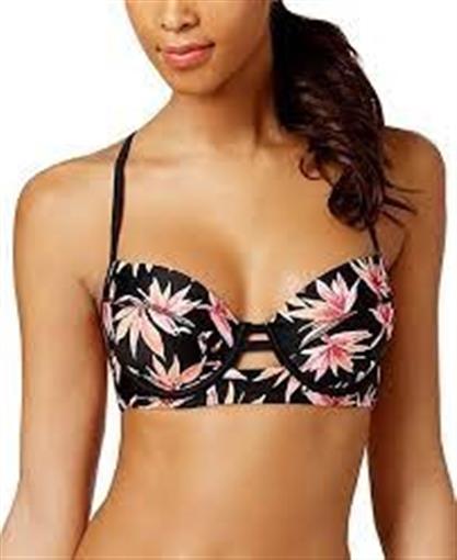 Hula Honey Paradise Falls Tropical 3003JT0440 M Multicolor Push-up Swim Top88310