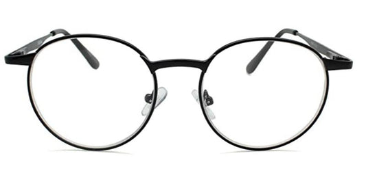 NEW Unisex Gunmetal Gray Round Reading Glasses 1.0 88027 F1