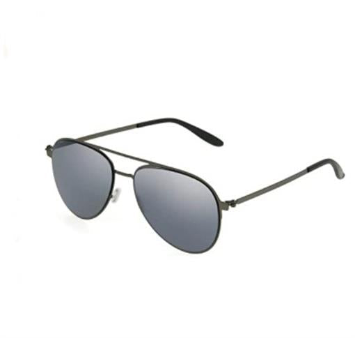 NWT Foster Grant Colin Flat Polarized Aviator Sunglasses Black UV400 #90421