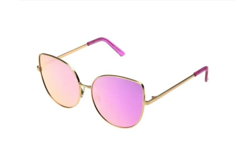 NWT Foster Grant Emerie Mirrored Cateye Aviator Sunglasses UV400 #90591