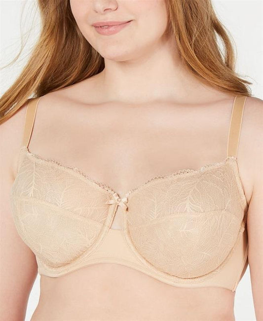 INC 44DDD International Concepts INC Unlined Lace Bra Beige #84585