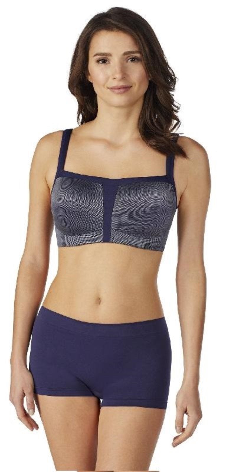 NEW Le Mystere 38D Hi Impact Full Support Underwire Sports Bra 920 Blue #74001