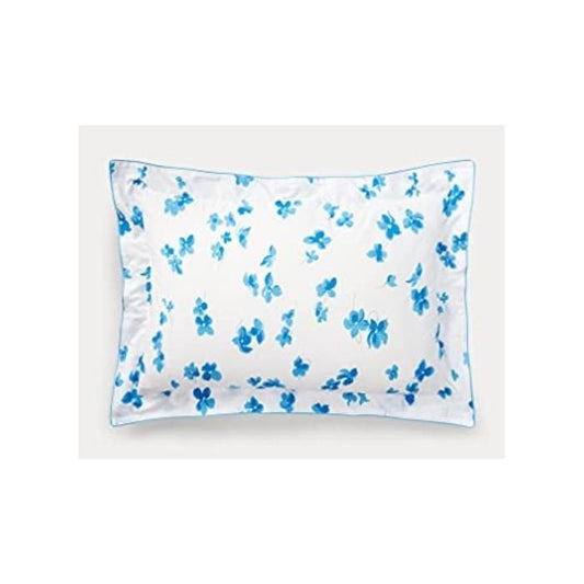 NWT Ralph Lauren Georgica Collection Floral Maylen Percale Sham Blue 86964