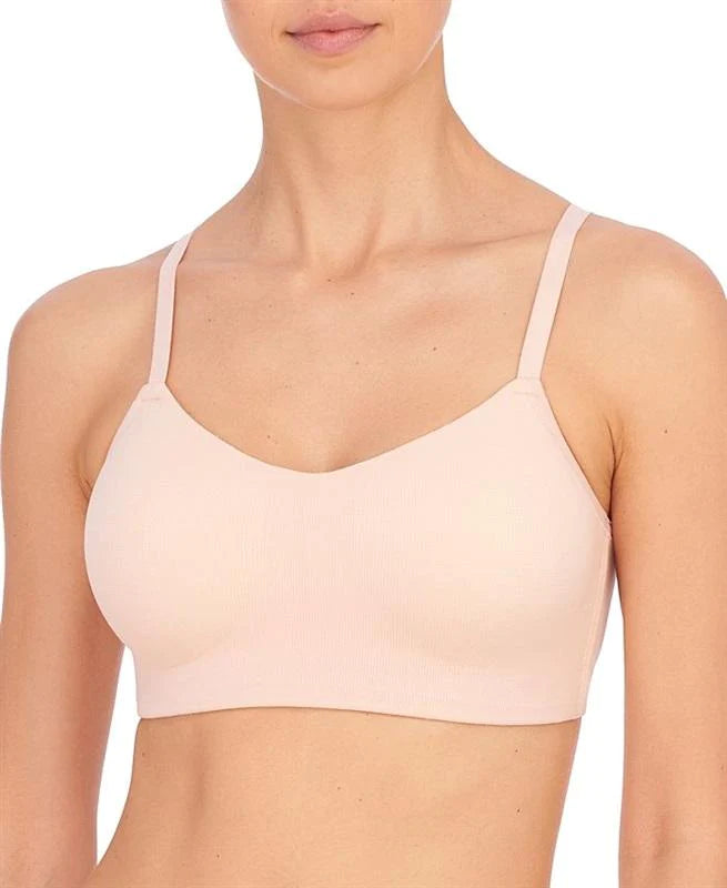 NWOT Natori 34DDD Convertible Contour Wireless Sports Bra 723195 Peach 88175