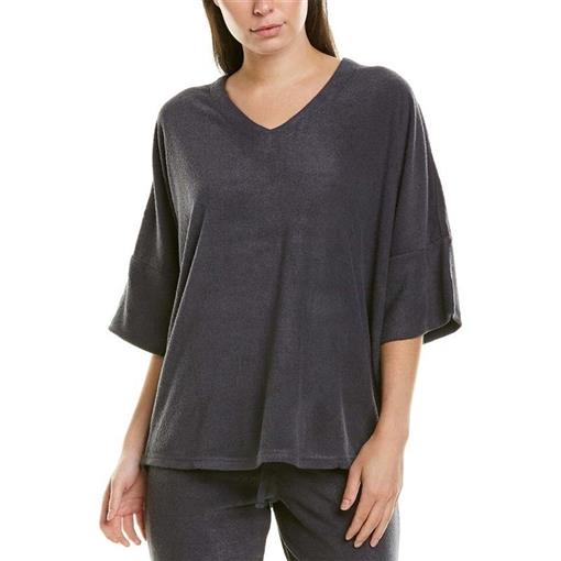 New Natori N Terry Lounge Top XC5002B Gray XL #87987