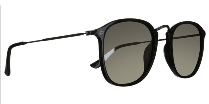 Prive Revaux London Polarized Round Sunglasses Black 77967