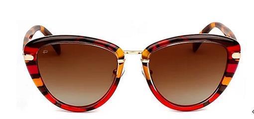 Prive Revaux The Monet Polarized Cat Eye Sunglasses Tortoise Stripe #78162