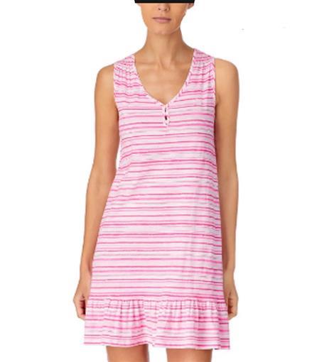 New Ralph Lauren XS Pink Stripe Knit Short Nightgown #91927