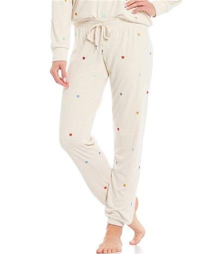 New PJ Salvage Happy Glamper Tie Dye Cotton Fleece Jogger Lounge Pants XL 84671