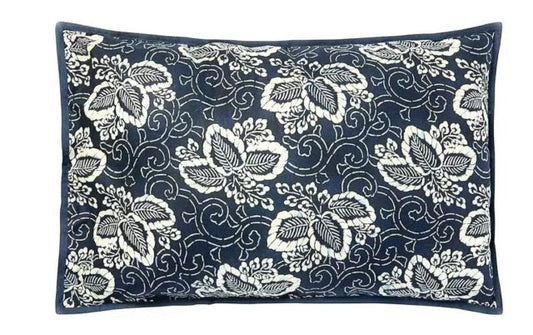 NWT Ralph Lauren Durant Collect Kira Navy Blue Standard Pillow Sham 86998
