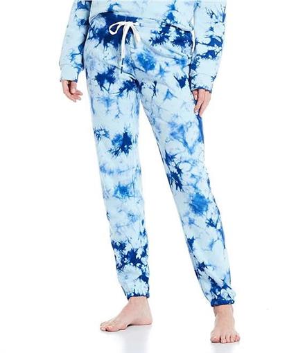 New PJ Salvage M Tie Dye French Terry Jogger Drawstring Lounge Pants