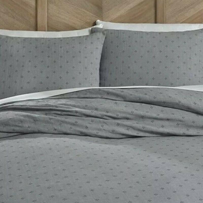 Southern Living Simplicity Linden Linen Duvet Duvet Grey Queen Bedding #88021