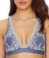 NEW Wacoal 32 Embrace Lace Soft Cup Non-Wire Bra 852191 Gray #83701