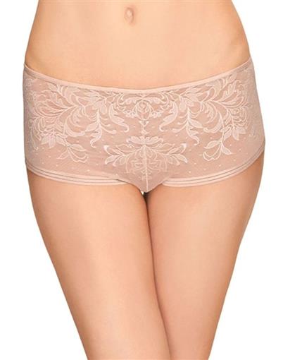 NEW Wacoal SM Net Effect Panty Boy Shorts Underwear 845340 Beige #89802