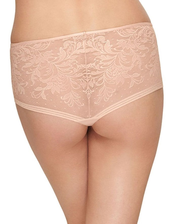 NEW Wacoal SM Net Effect Panty Boy Shorts Underwear 845340 Beige #89802