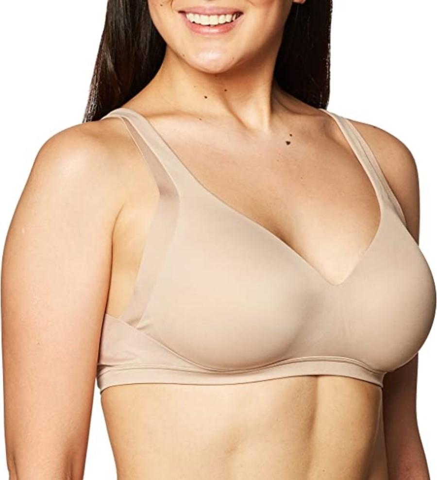 NWT Warners 2xL No Side Effects Wire Free Backsmooth Contour Bra RA2231A 90064
