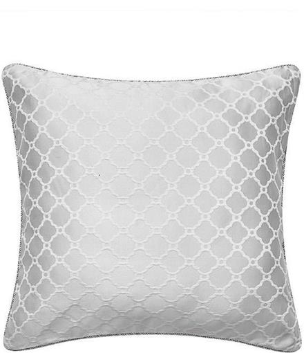 NWT Waterford Belissa Jacquard Ogee Design Euro Sham Pearl White #86985