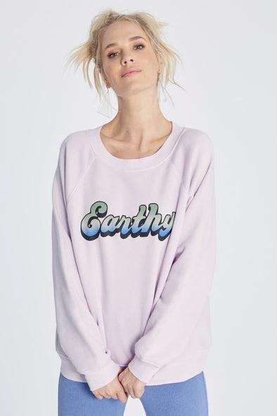 NEW Wildfox SM Earthly Sommers Purple Sweatshirt #88157