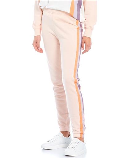 NWT Wildfox XL Grapefruit Stripe Joggers Sweats Peach #87866